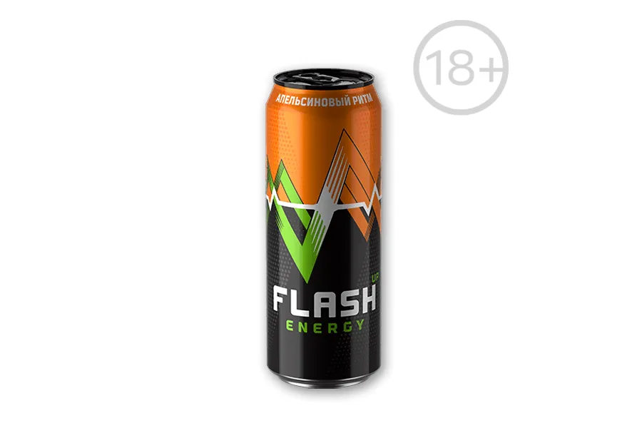 Flash Up Energy Апельсиновый Ритм 0.45л