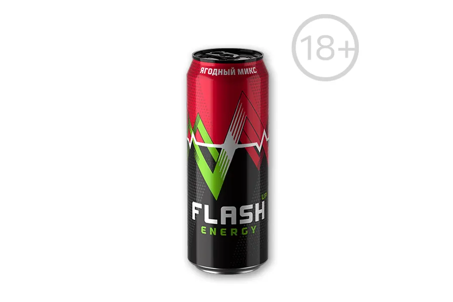 Flash Up Energy Ягодный Микс 0.45 л