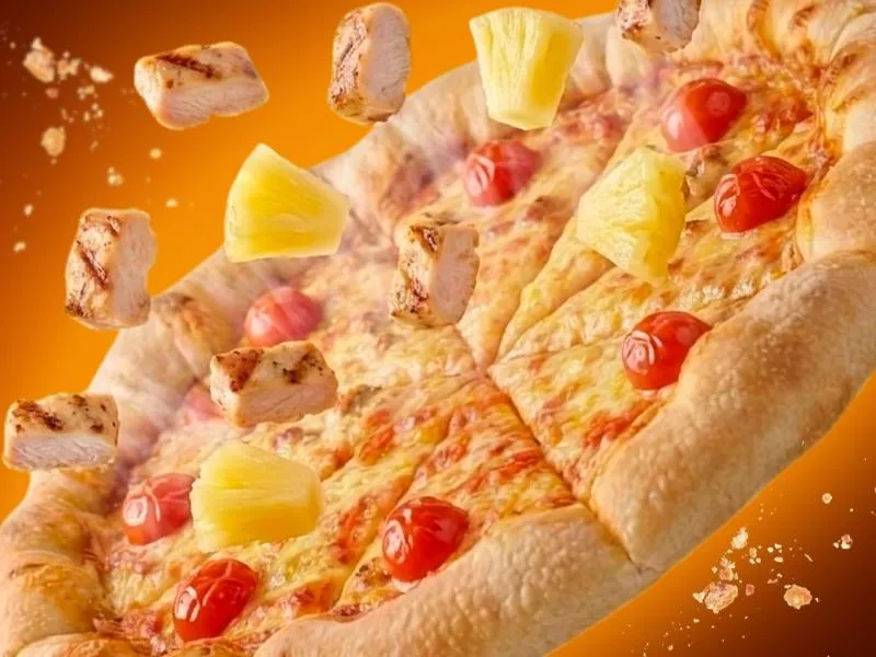 Пицца Гавайская с курицей