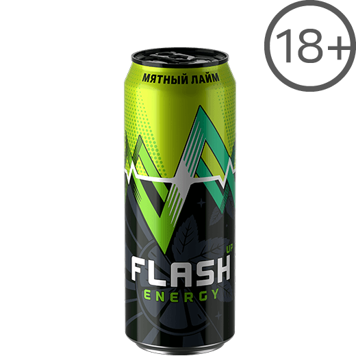 Flash UP Energy Мятный Лайм 0.45 л напиток энергетический flash up мятный лайм 450 мл