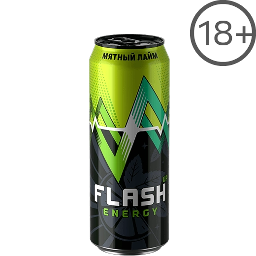Flash UP Energy Мятный Лайм 0.45 л