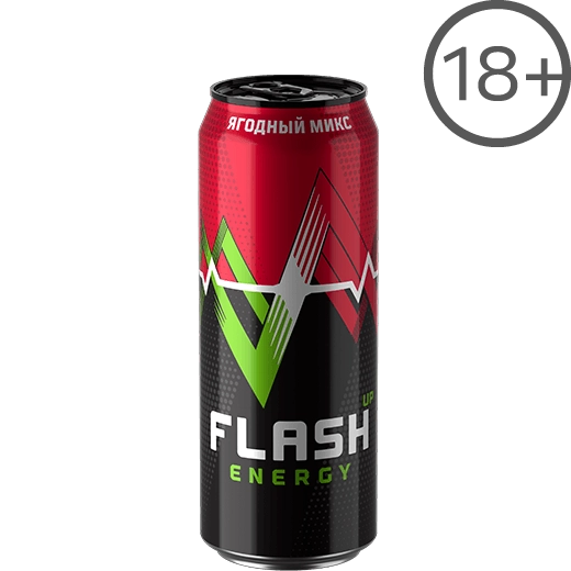 Flash Up Energy Ягодный Микс 0.45 л